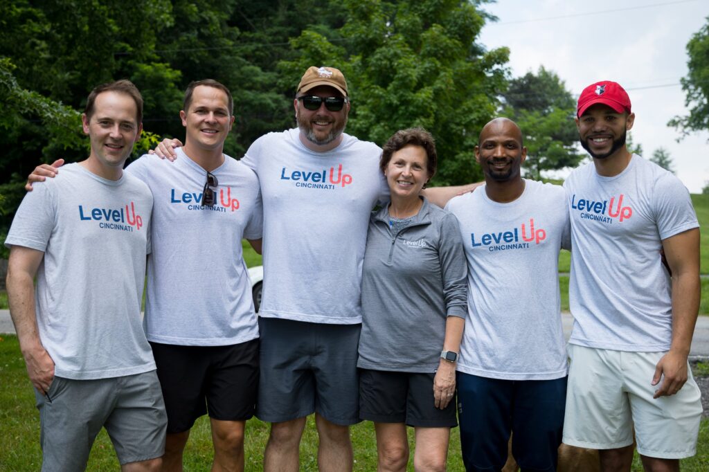 Pictured: Paul Delaney, AMEND Consulting Partner, along with members of the Cincinnati Level Up Board at their Inaugural Match Day Picnic.